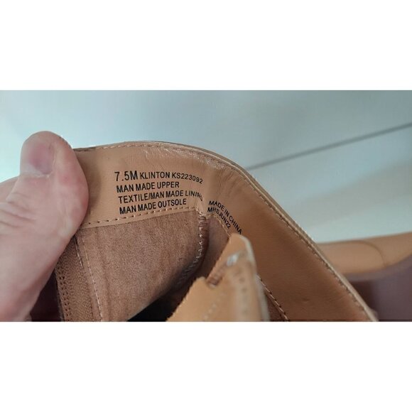 KENSIE Klinton Block Heel Ankle Boots Tan/NWOB, Size 7.5M - Picture 9 of 9